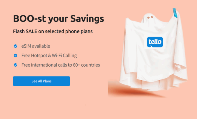 Tello Mobile Halloween 2023 Plan Sale