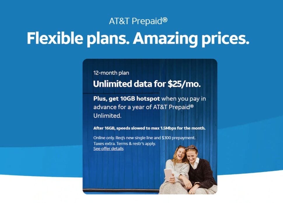 AT&T Prepaid 16GB Annual Plan - Best Value Plan