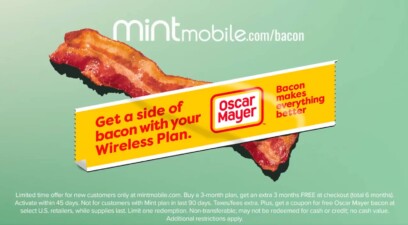 Mint Mobile Offering Free Side Of Bacon With Buy 3 Months Get 3 Free Deal