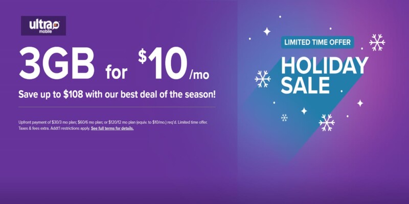 Ultra Mobile Holiday 2023-2024 Promo