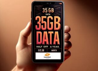 Boost Mobile Half Off Annual Plan 35GB - $12.50/Month