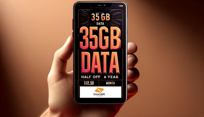 Boost Mobile Half Off Annual Plan 35GB - $12.50/Month