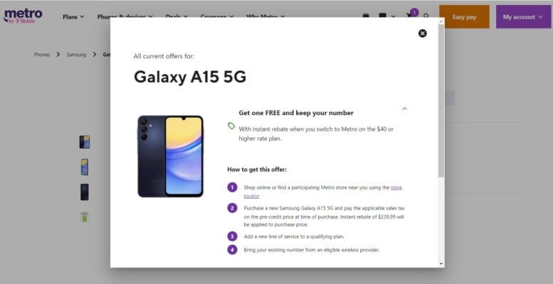 Metro by T-Mobile Now Offering Free Phone Deals Online To Switchers