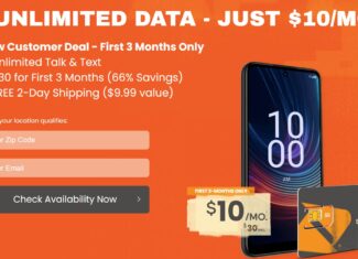 Boost Mobile $10/Month 3-Month Unlimited Plan Offer