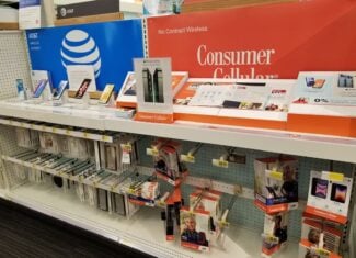 Consumer Cellular On Display At A Target Store