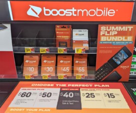 Boost Mobile On Display At A Local Area Walmart