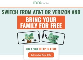 Mint Mobile Four Lines Free Offer