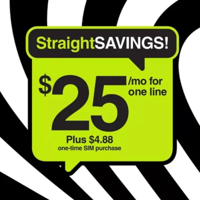 Straight Talk StraightSavings $25/Month Unlimited Plan