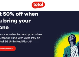 Total Wireless 50 Percent Off Unlimited BYOD Offer