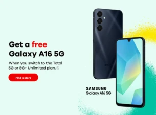 Total Wireless free Samsung Galaxy A16 5G