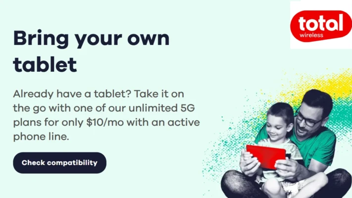 Total Wireless New Unlimited Tablet plans