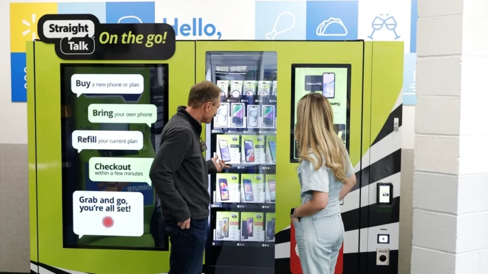 Straight Talk Wireless Vending Machine at Walmart