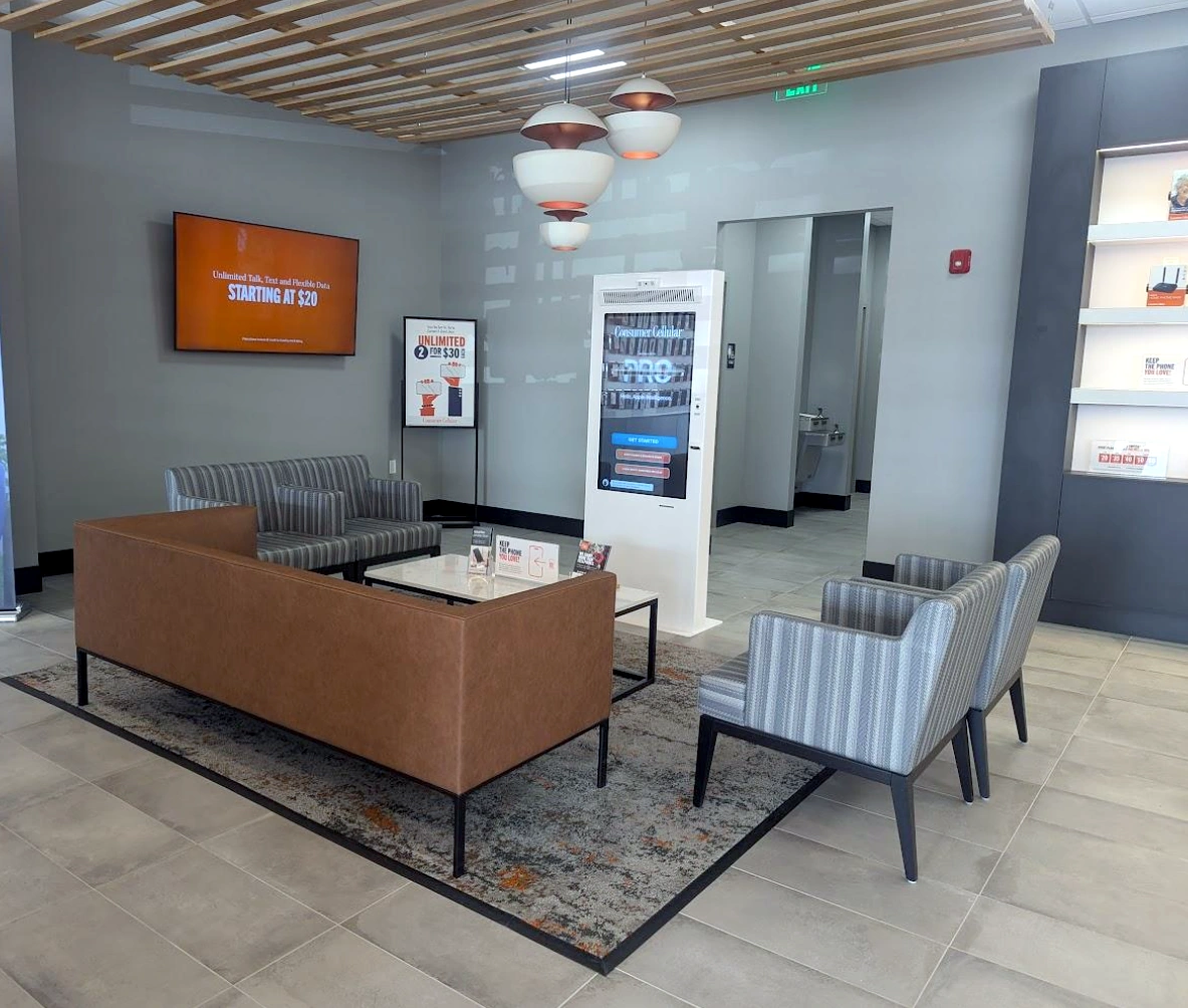 Consumer Cellular Store Couch Consumer Cellular Store couches and chairs